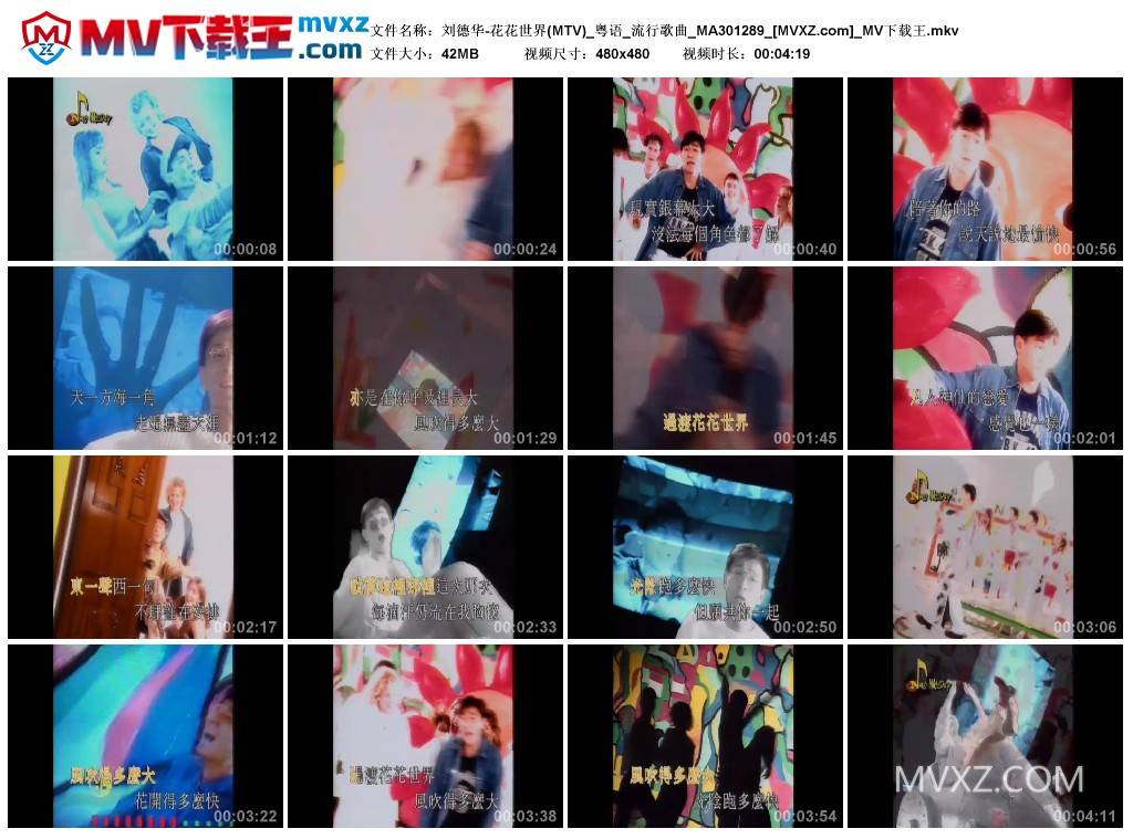 刘德华-花花世界(MTV)_粤语_流行歌曲_MA301289